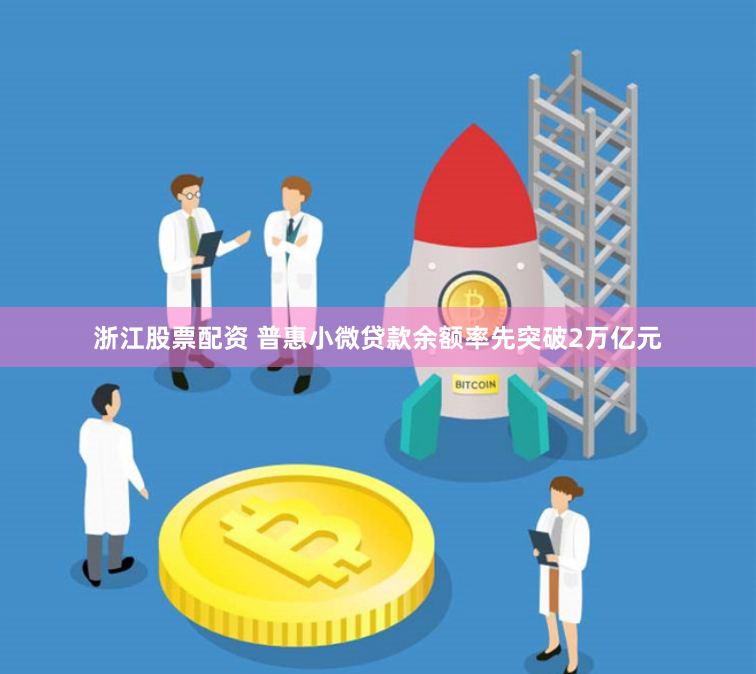 浙江股票配资 普惠小微贷款余额率先突破2万亿元